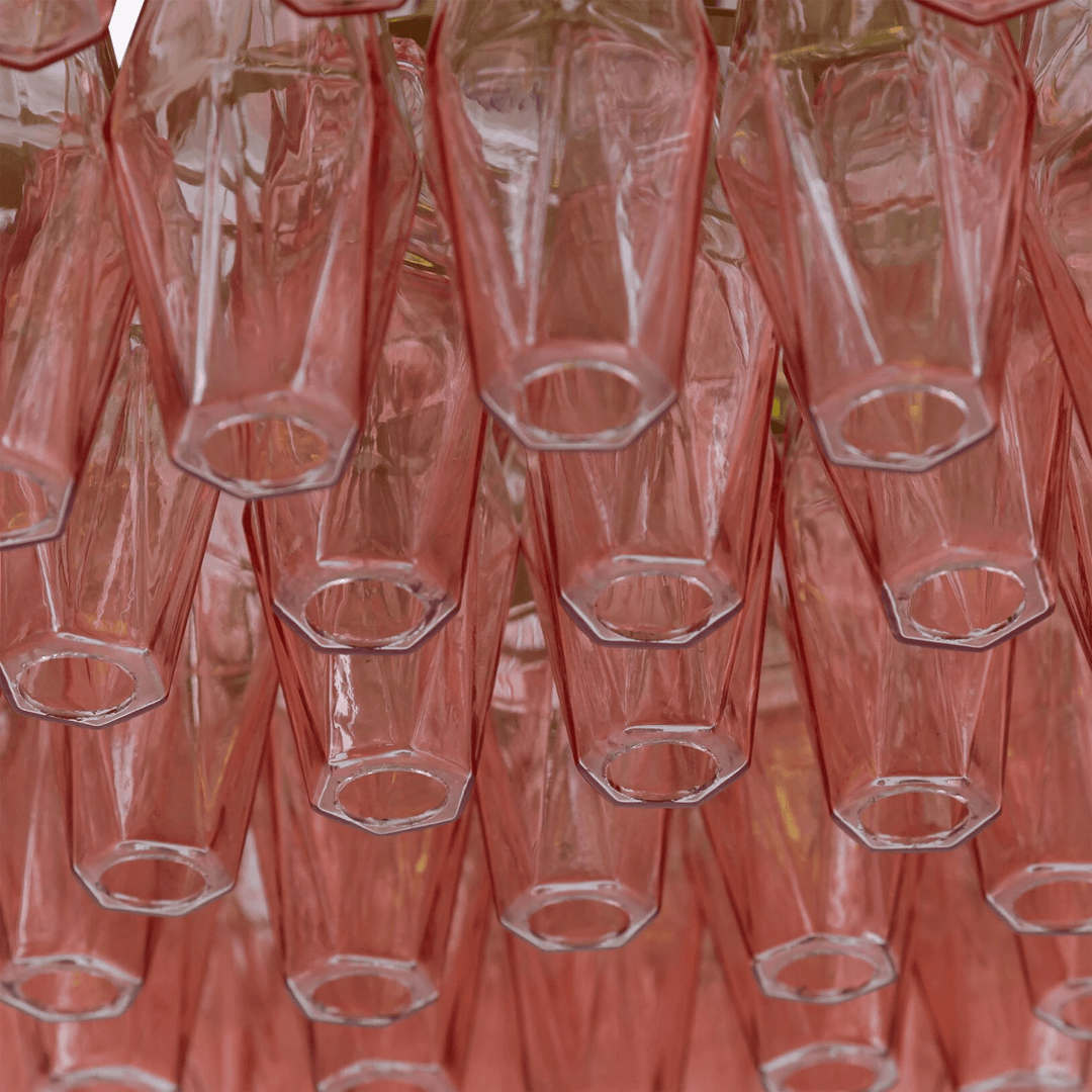Aurora Lustre Tambour Ambre Verre - Neutralighting