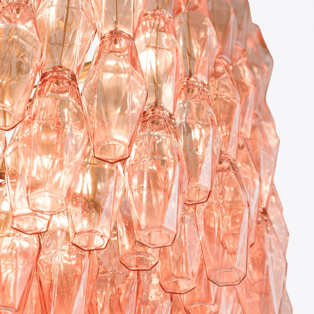 Aurora Lustre Tambour Ambre Verre - Neutralighting