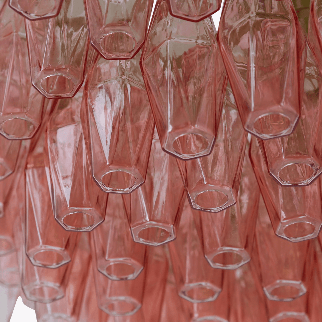 Aurora Lustre Tambour Ambre Verre - Neutralighting