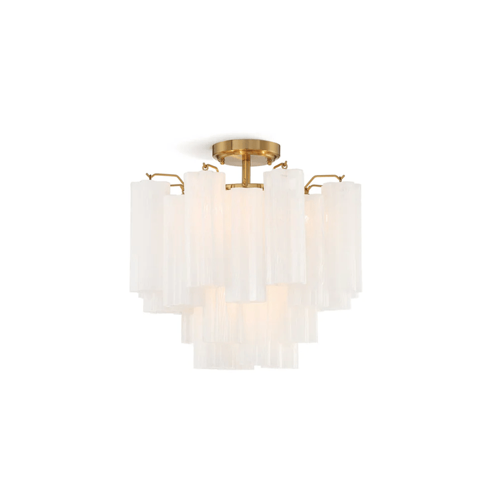 Aurora Plafonnier Transparent Murano Verre Tubulaire Soufflé-Main - Neutralighting