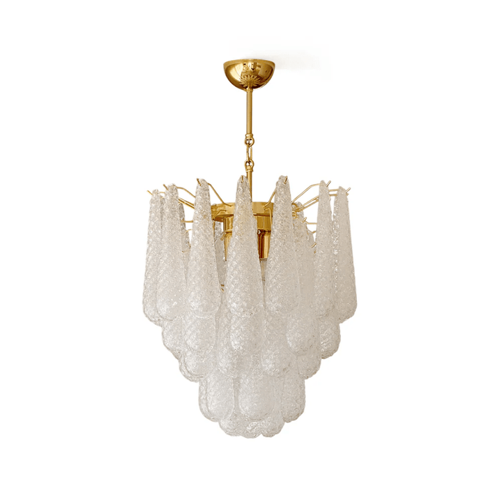 Aurora Lustre Murano Verre Gouttes Givré Larme - Neutralighting
