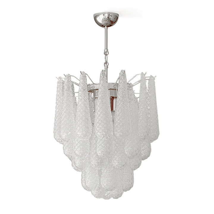 Aurora Lustre Murano Verre Gouttes Givré Larme - Neutralighting