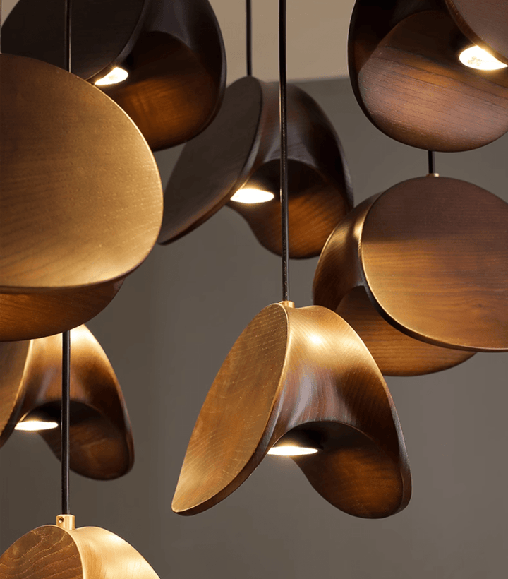 Tavro Lampe Pendante en Bois Minimaliste - Neutralighting