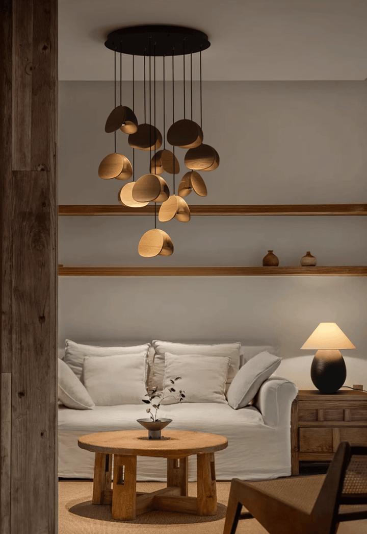 Tavro Lampe Pendante en Bois Minimaliste - Neutralighting