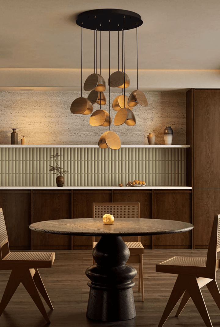 Tavro Lampe Pendante en Bois Minimaliste - Neutralighting