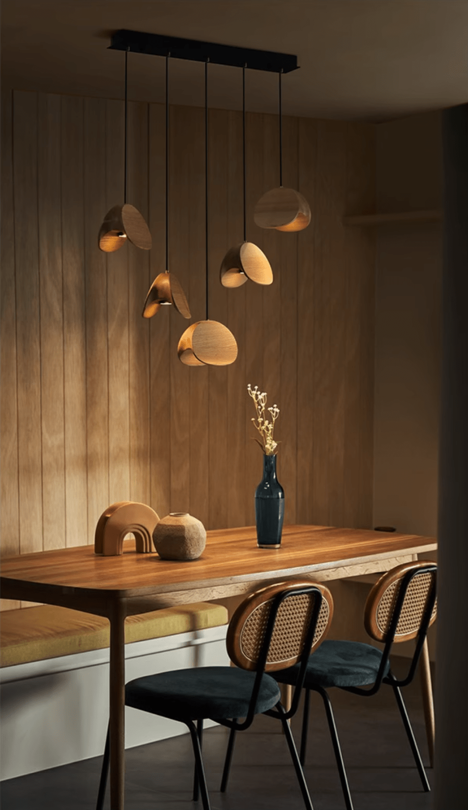Tavro Lampe Pendante en Bois Minimaliste - Neutralighting