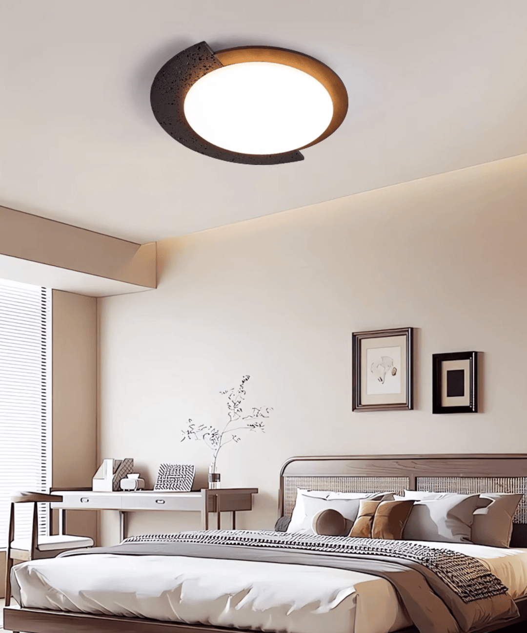 Ulvinor Asymétrique Travertin Plafonnier - Neutralighting
