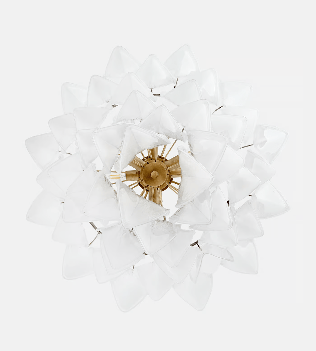 Aurora Lustre Blanc Feuille Verre Superposé Moderne - Neutralighting