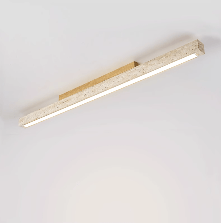 Orvenarae Lumière Linéaire en Travertin Minimaliste - Neutralighting