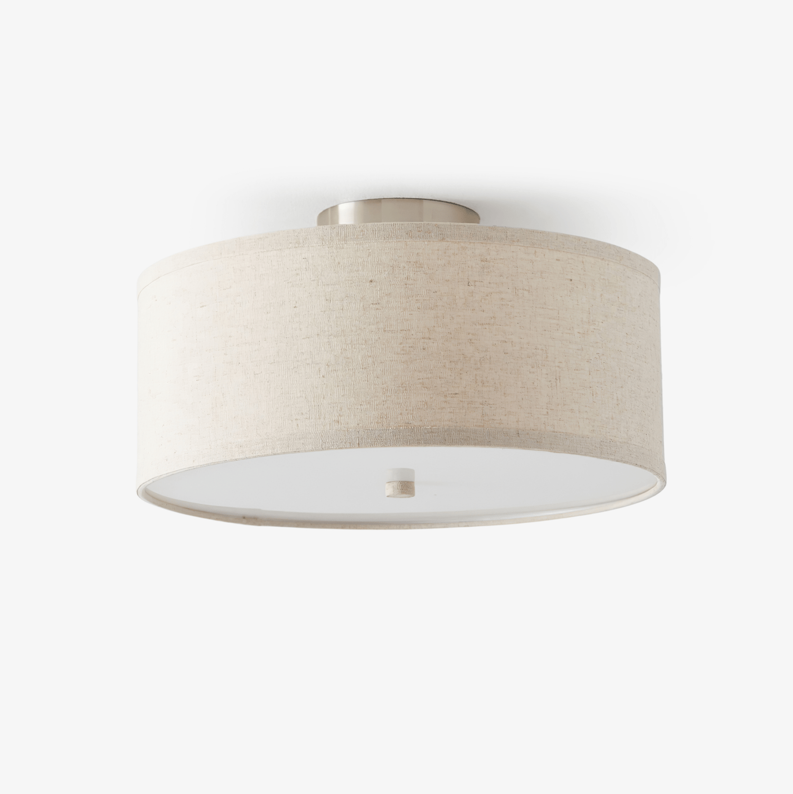 Lustra Plafonnier à Abat-jour en Lin Simple et Élégant - Neutralighting