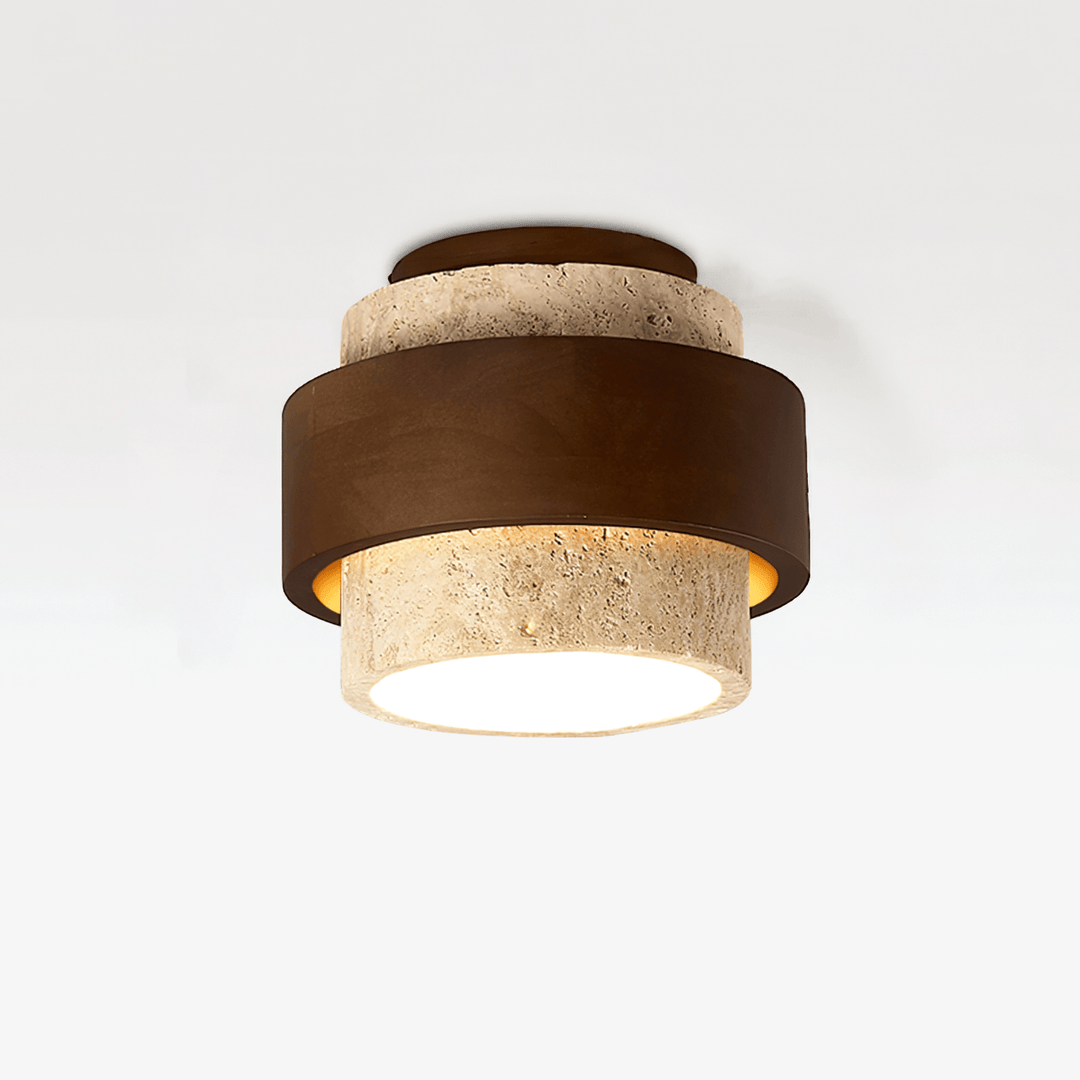 Eltalor Plafonnier Anneau Superposé en Travertin - Neutralighting