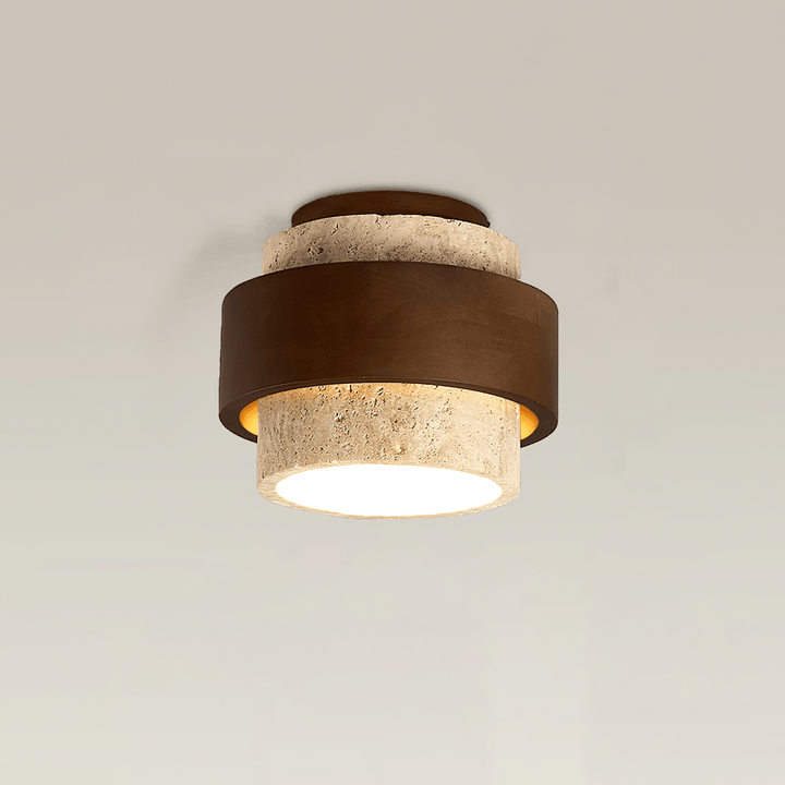 Eltalor Plafonnier Anneau Superposé en Travertin - Neutralighting