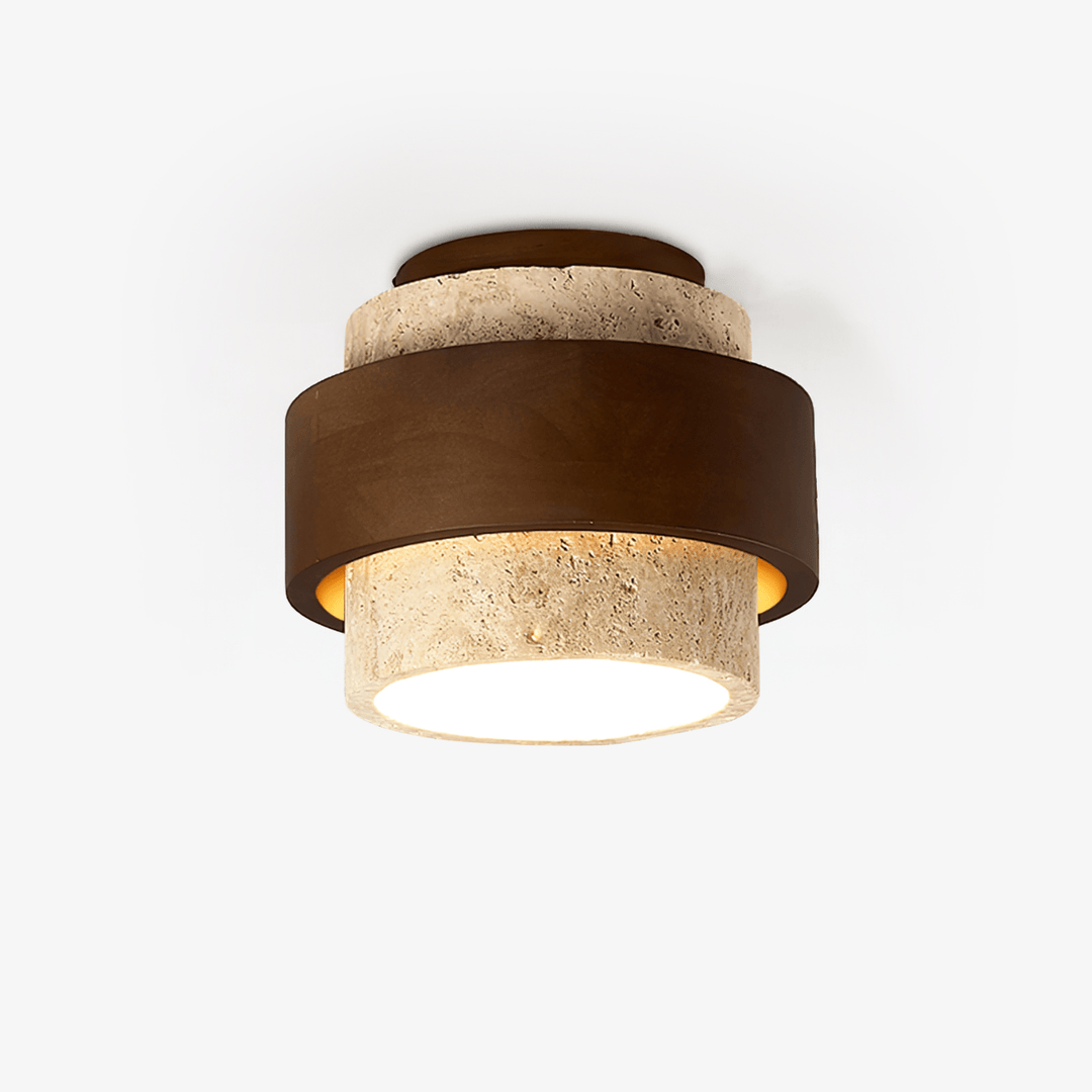 Eltalor Plafonnier Anneau Superposé en Travertin - Neutralighting