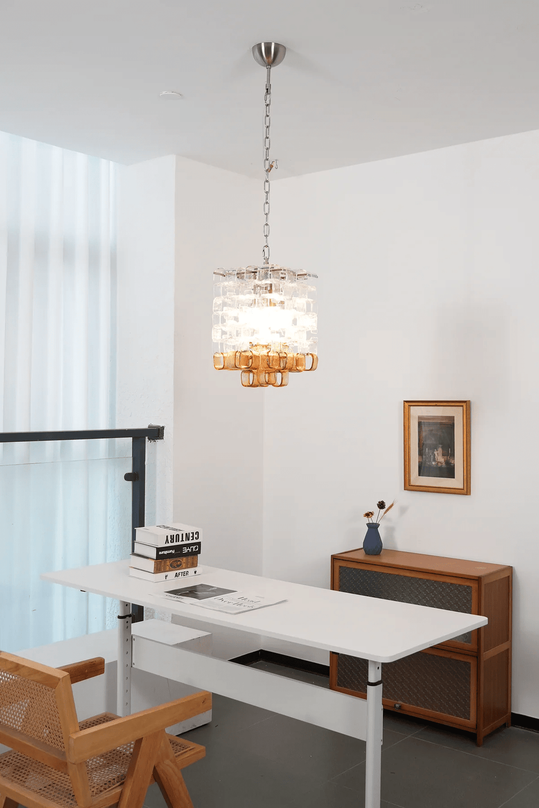 Aurora Chandelier en Verre de Murano Géométrique - Neutralighting