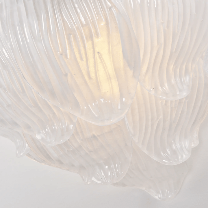 Aurora Applique Murale Murano Verre Pétale Givré Cascadant - Neutralighting