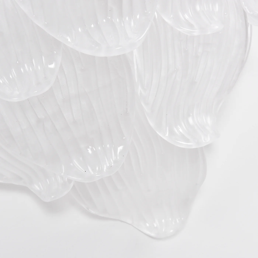Aurora Applique Murale Murano Verre Pétale Givré Cascadant - Neutralighting
