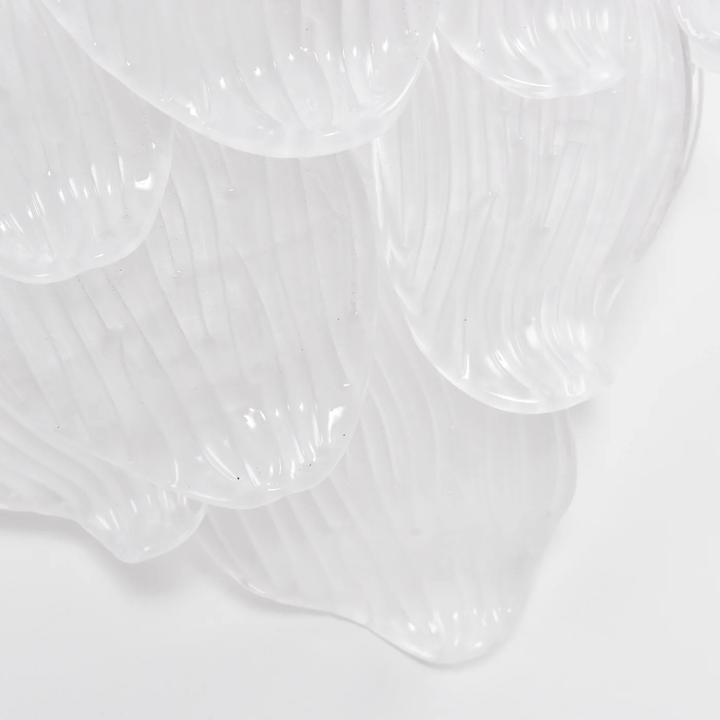 Aurora Applique Murale Murano Verre Pétale Givré Cascadant - Neutralighting