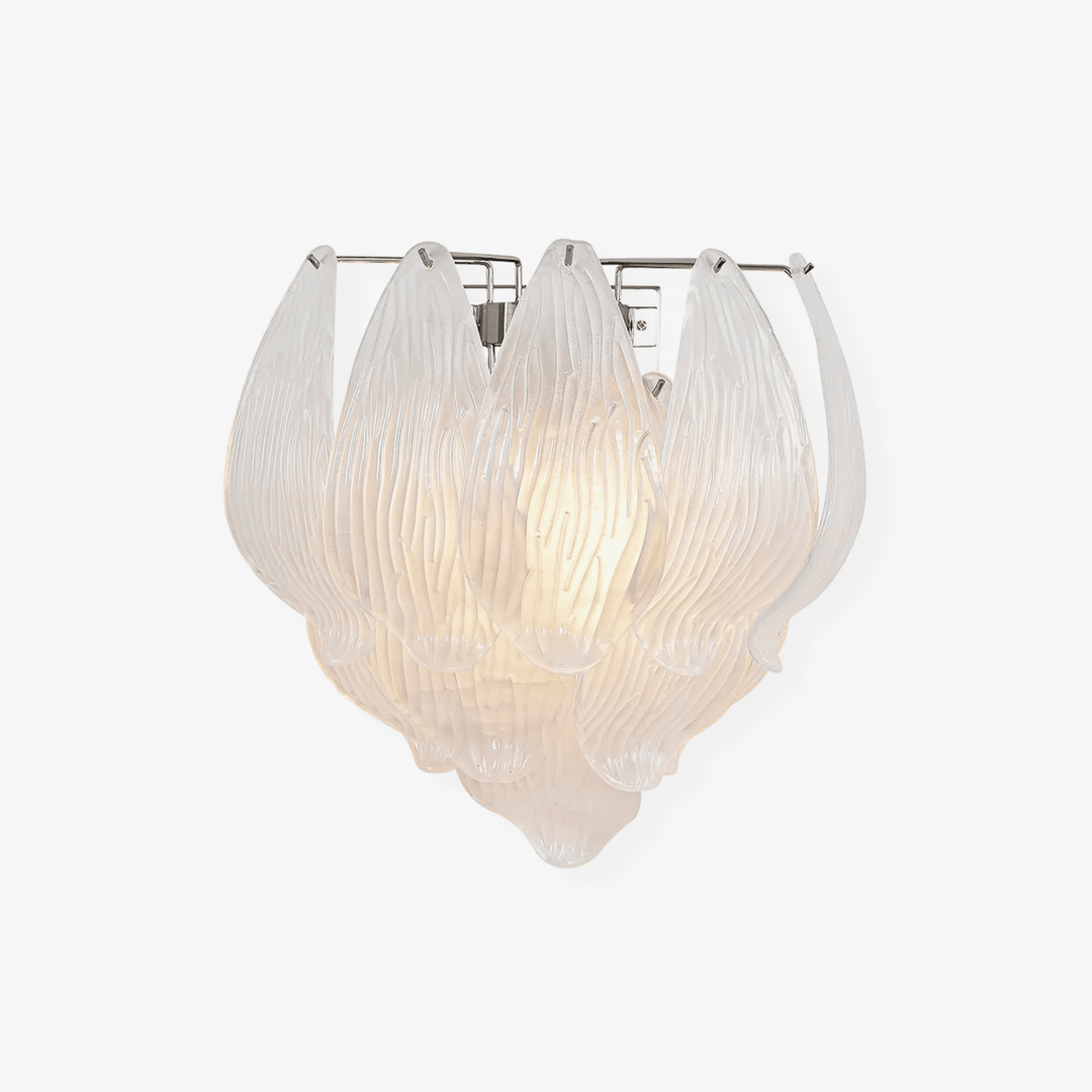 Aurora Applique Murale Murano Verre Pétale Givré Cascadant - Neutralighting