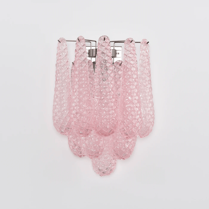 Aurora Applique Murale Rose Larme Verre Florale Artistique - Neutralighting
