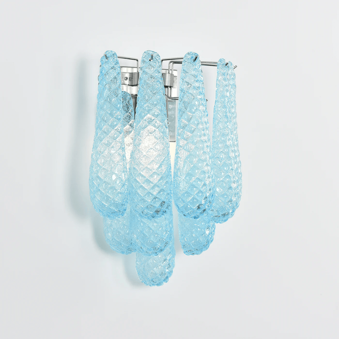 Aurora Applique Murale Rose Larme Verre Florale Artistique - Neutralighting