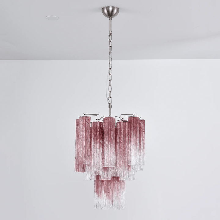 Aurora Lustre Rose Dégradé Murano Verre Étagé - Neutralighting