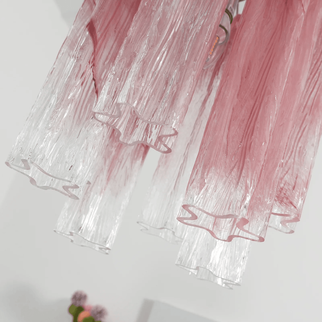 Aurora Lustre Rose Dégradé Murano Verre - Neutralighting