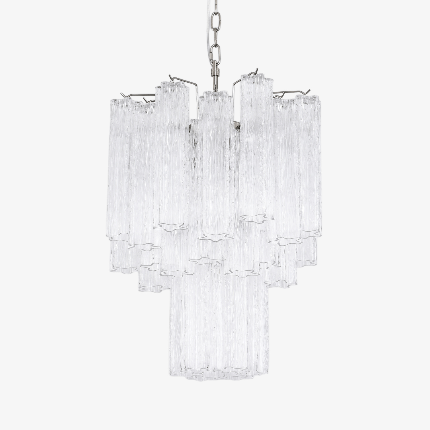 Aurora Chandelier en Verre Clair Moderne - Neutralighting