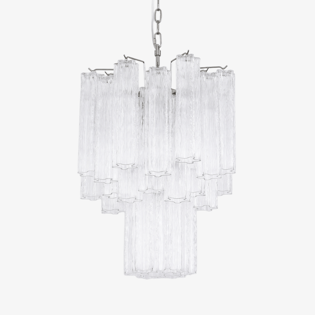 Aurora Chandelier en Verre Clair Moderne - Neutralighting