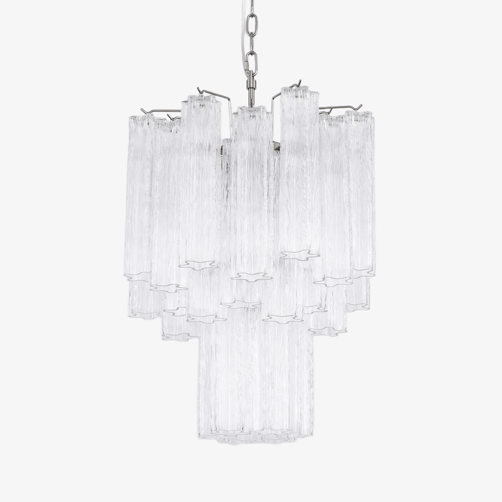Aurora Chandelier en Verre Clair Moderne - Neutralighting