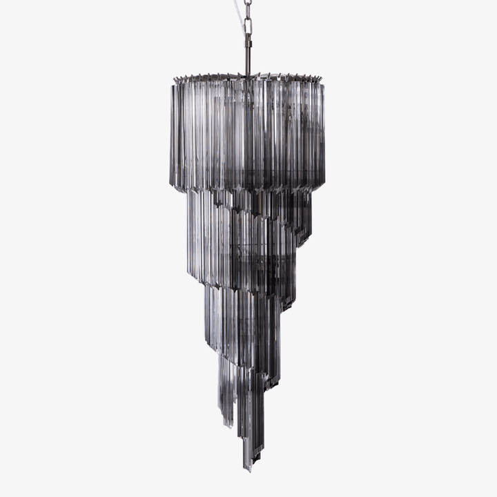 Aurora Lustre Fumé Verre Spirale - Neutralighting