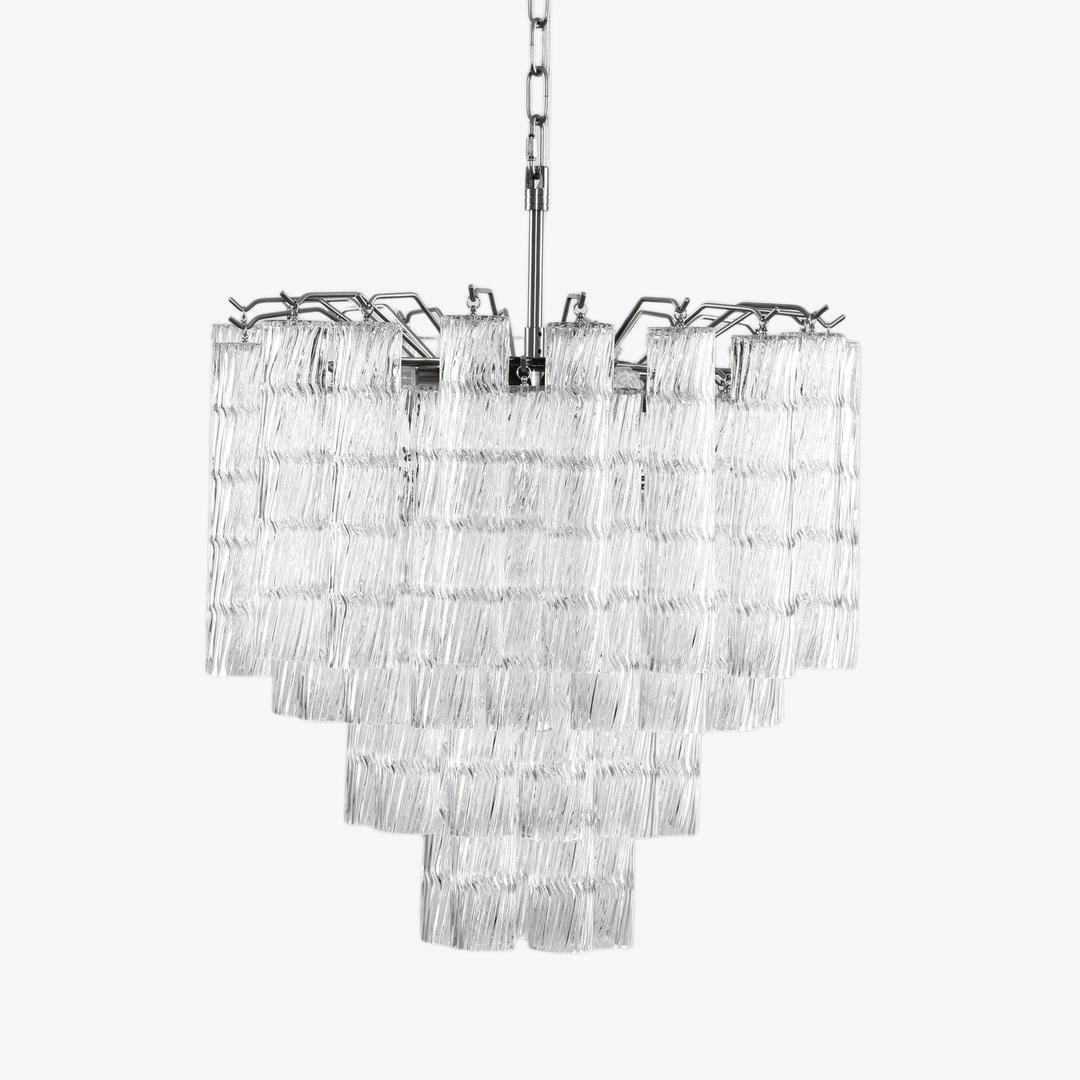Aurora Lustre Murano Verre Étagé Cascadant Vagues - Neutralighting