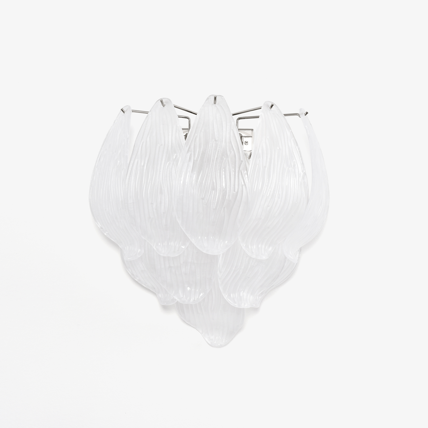 Aurora Applique Murale Murano Verre Pétale Givré Cascadant - Neutralighting