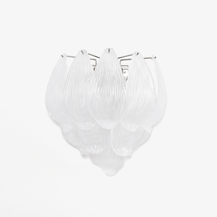 Aurora Applique Murale Murano Verre Pétale Givré Cascadant - Neutralighting
