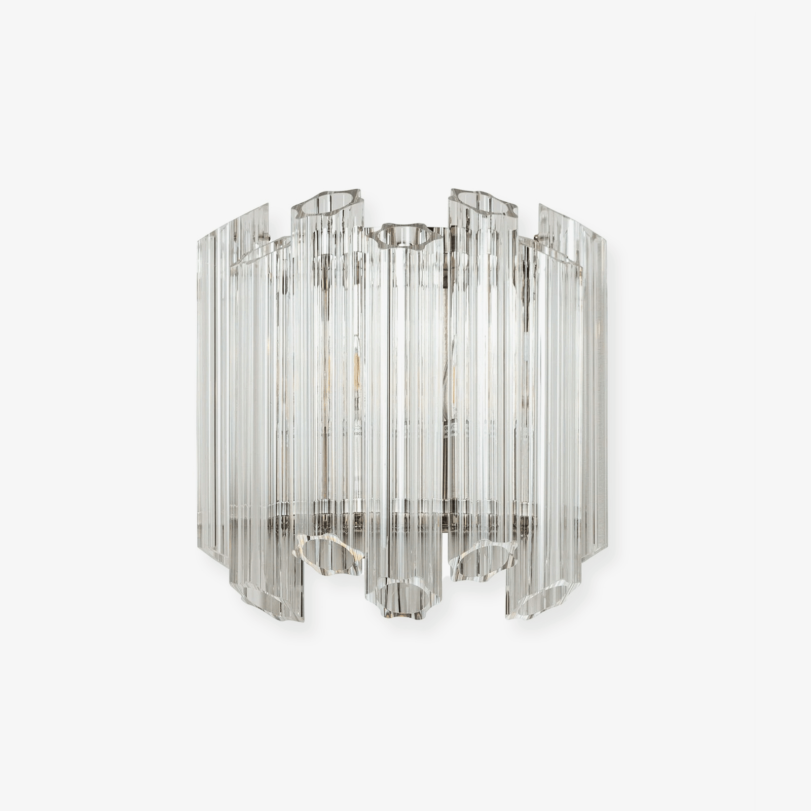 Aurora Applique Murale Transparent Murano Verre Tube Cascade - Neutralighting