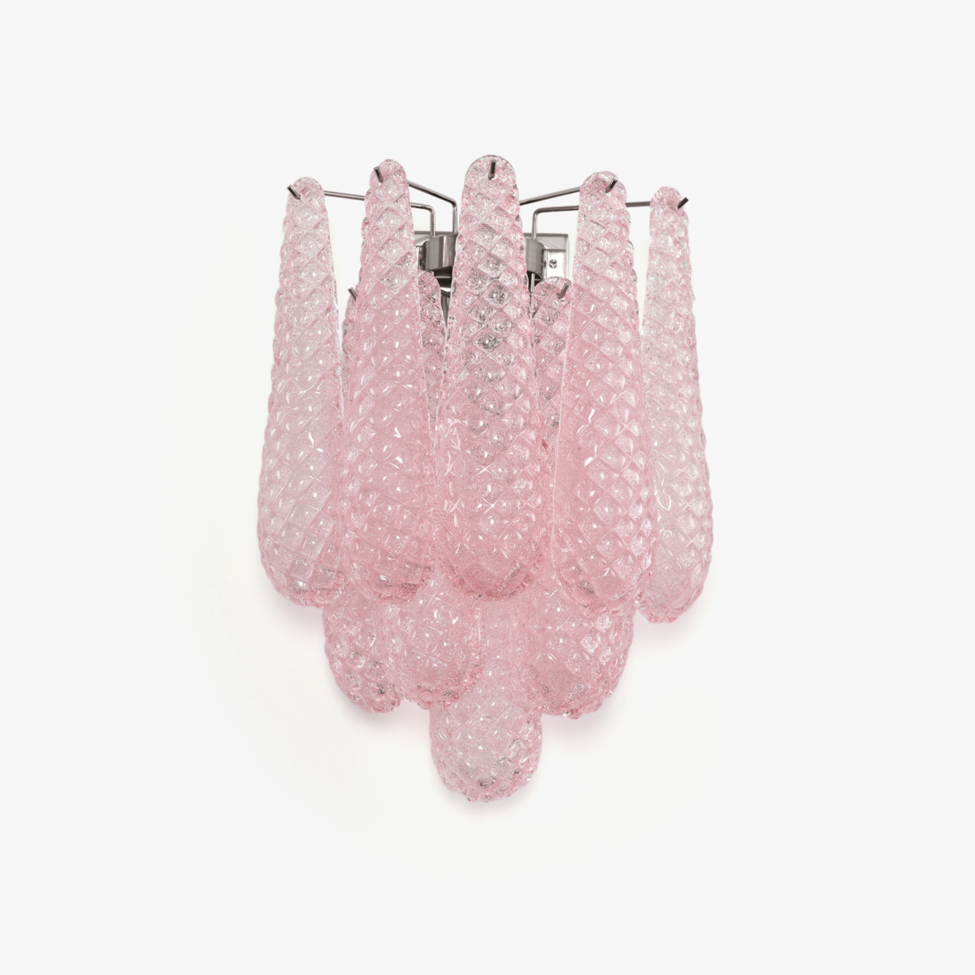 Aurora Applique Murale Rose Larme Verre Florale Artistique - Neutralighting