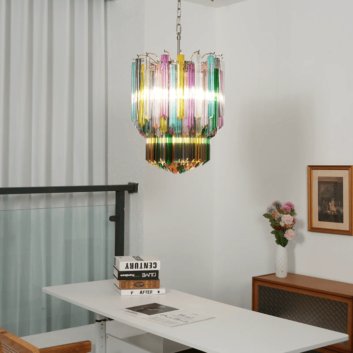 Aurora Lustre Murano Verre Coloré Prisme - Neutralighting