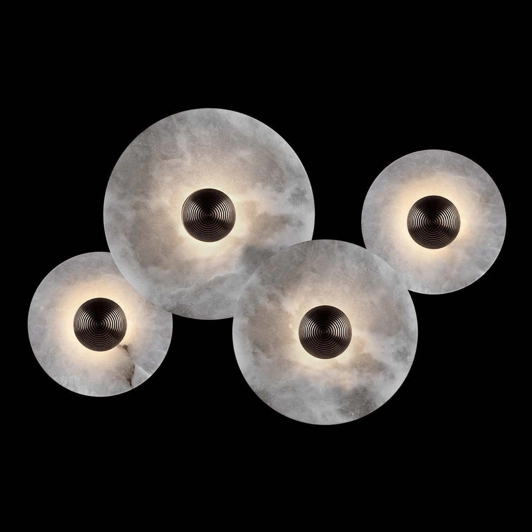 Selene Plafonnier Minimaliste en Albâtre - Neutralighting