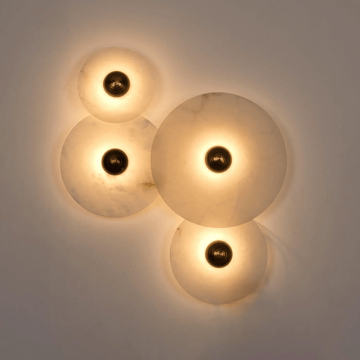Selene Plafonnier Minimaliste en Albâtre - Neutralighting