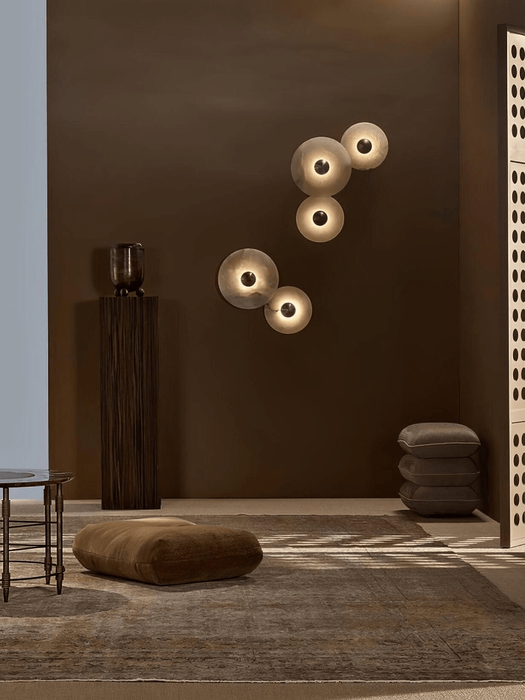 Selene Plafonnier Minimaliste en Albâtre - Neutralighting