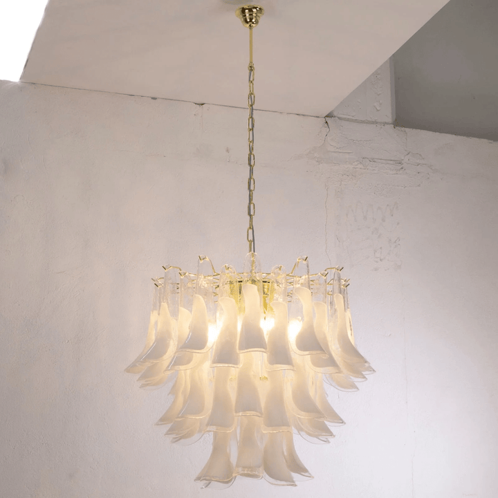 Aurora Lustre Murano Verre Étagé Italien - Neutralighting