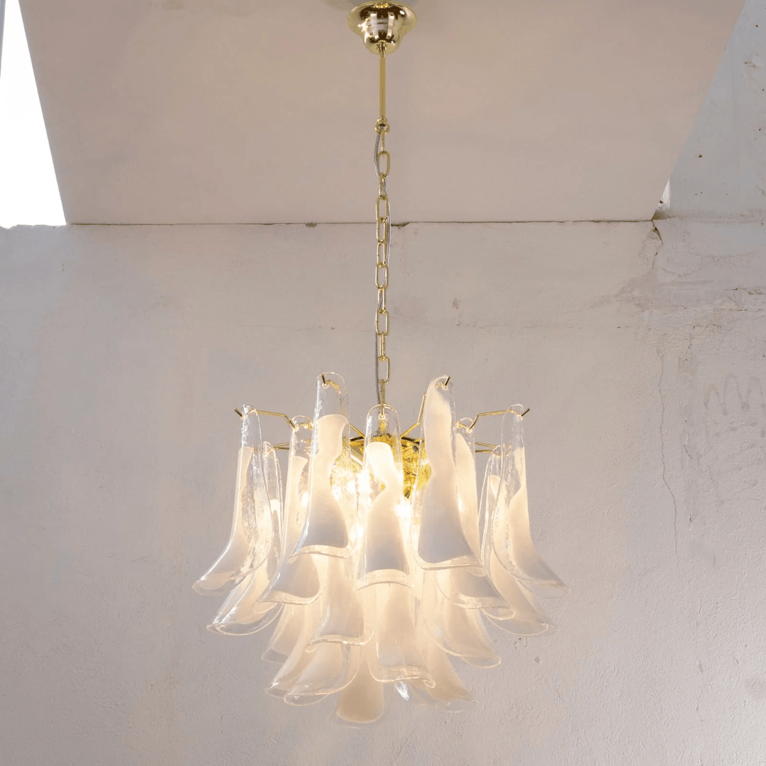 Aurora Lustre Murano Verre Étagé Italien - Neutralighting