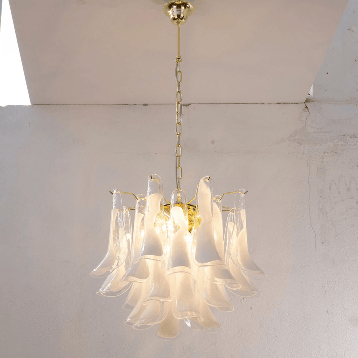 Aurora Lustre Murano Verre Étagé Italien - Neutralighting