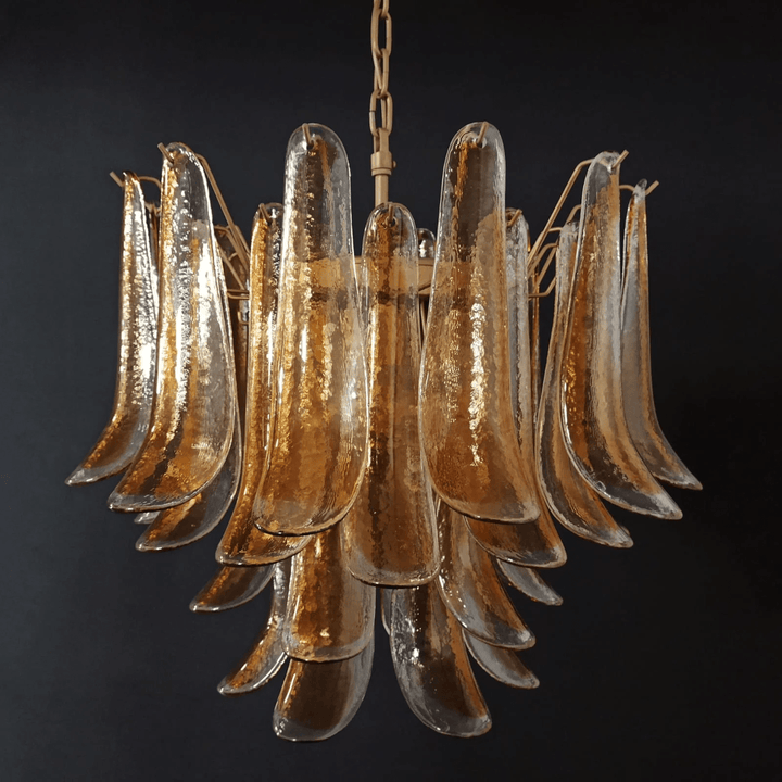 Aurora Lustre Murano Verre Étagé Italien - Neutralighting