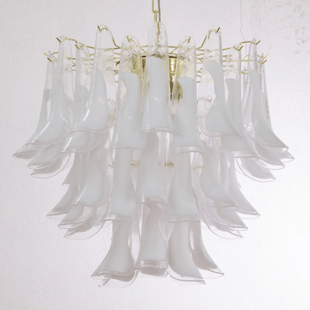 Aurora Lustre Murano Verre Étagé Italien - Neutralighting