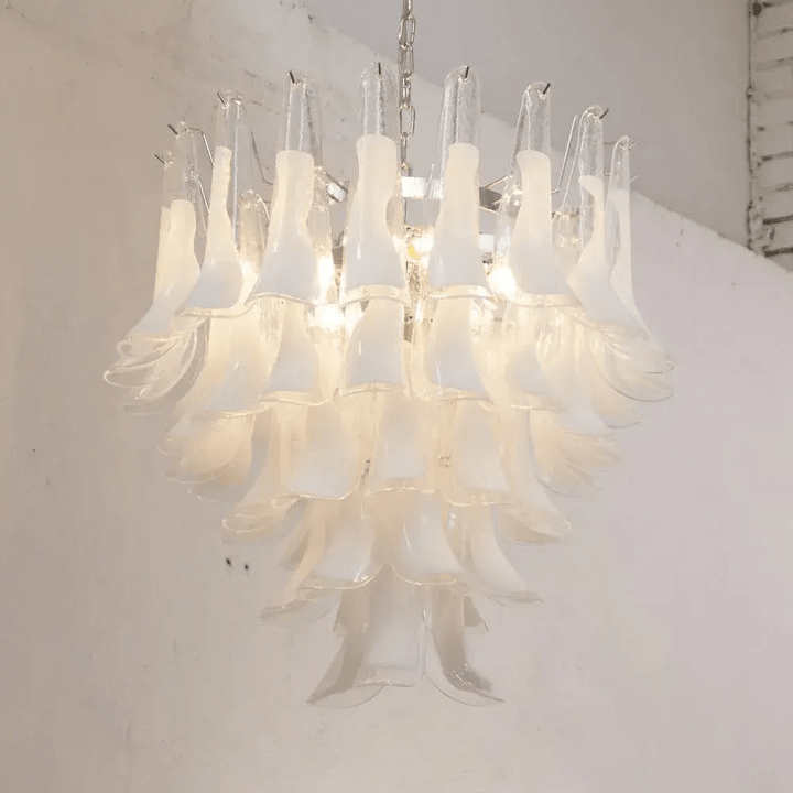 Aurora Lustre Murano Verre Étagé Italien - Neutralighting