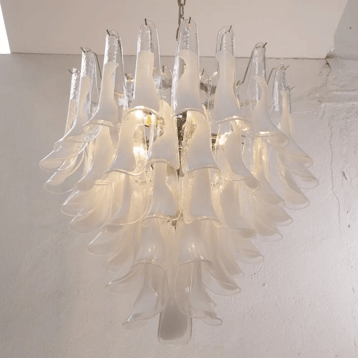 Aurora Lustre Murano Verre Étagé Italien - Neutralighting