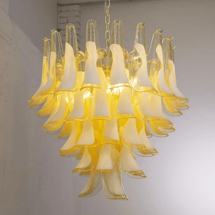 Aurora Lustre Murano Verre Étagé Italien - Neutralighting
