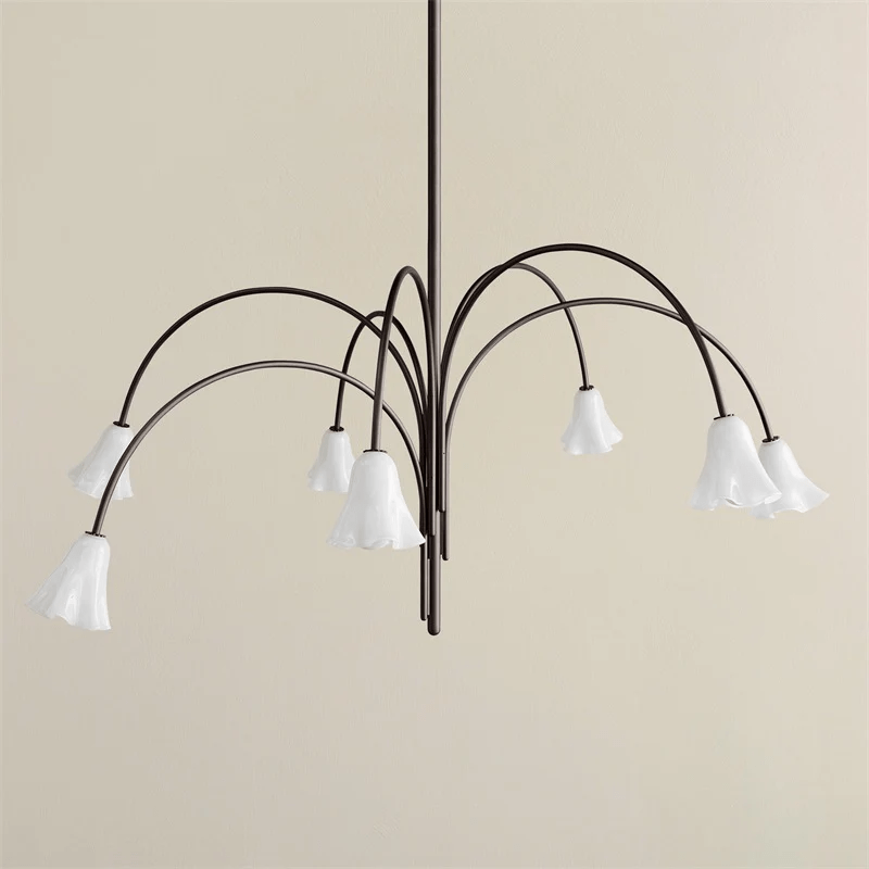 Aurora Lustre Floraison Pétale Verre Bras - Neutralighting