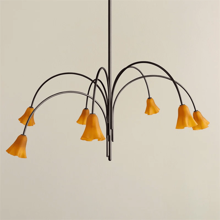 Aurora Lustre Floraison Pétale Verre Bras - Neutralighting