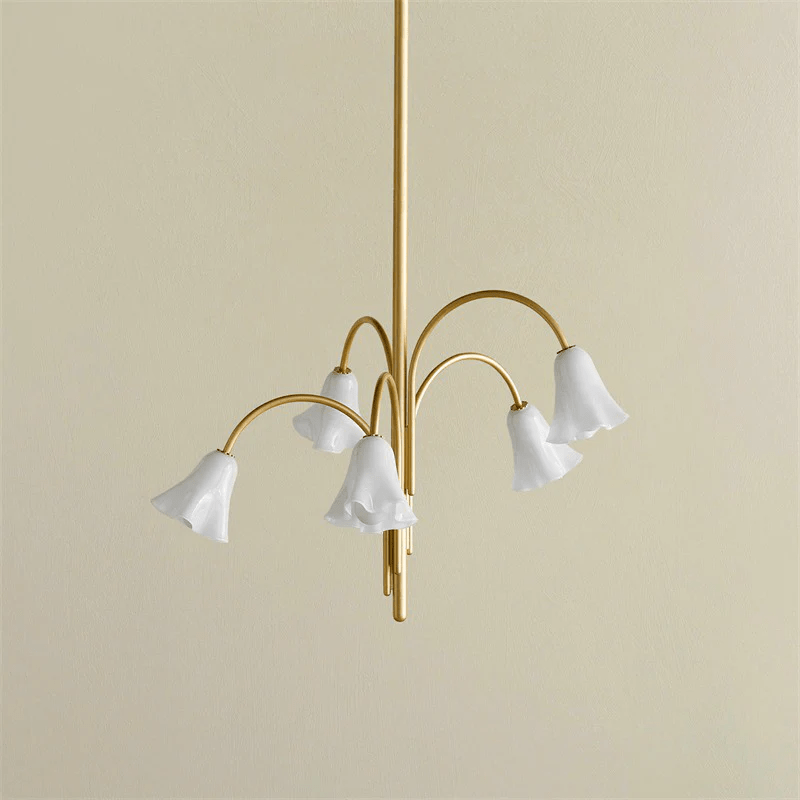 Aurora Lustre Floraison Pétale Verre Bras - Neutralighting